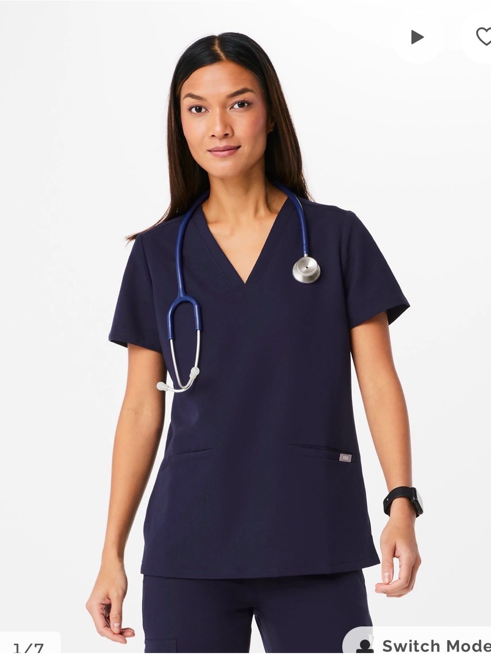 FIGS Casma scrub top, medium